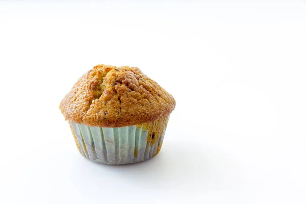 Muffin Met Witte Achtergrond — Stockfoto