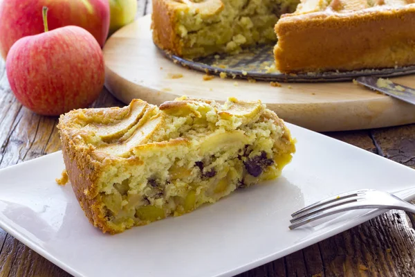 Gustosa Torta Mele Fatta Casa — Foto Stock