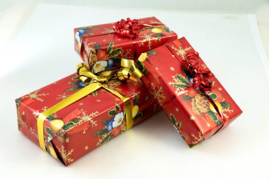 Hediye kutuları Sunni Noel görünümü