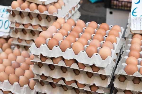 Egg market in Naples