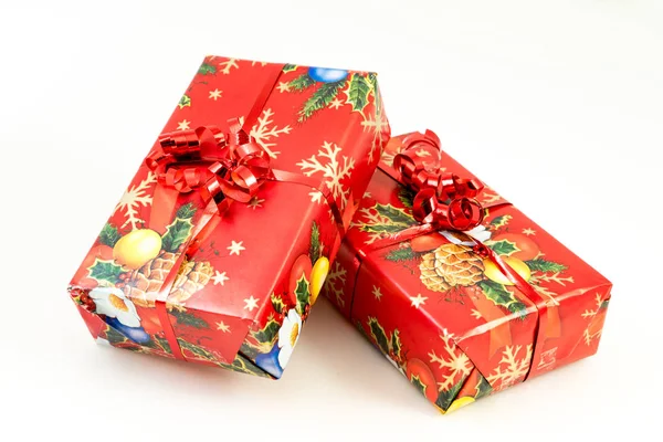 Gift Box White Background — Stock Photo, Image