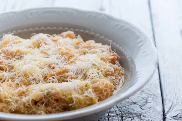 Vegetable Soup Cheese — Stock Photo, Image