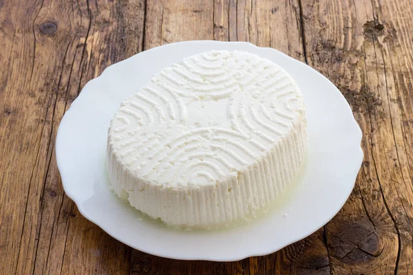 Gustoso Formaggio Fresco Mucca Ricotta — Foto Stock