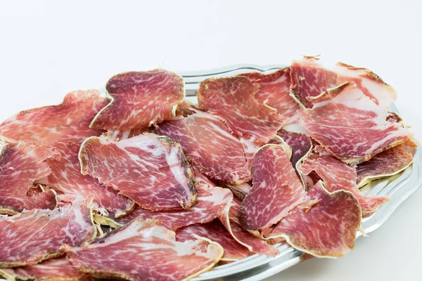 Italiensk Salami Kallas Coppa — Stockfoto