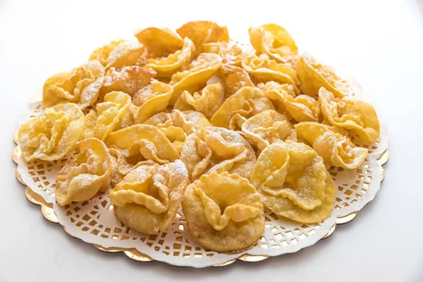 Dolci Sfrappole Del Carnevale Italiano — Foto Stock