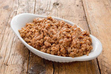 Bolognese sosu ragu görünümü