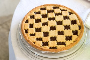 Çikolatalı tart kek görünümü