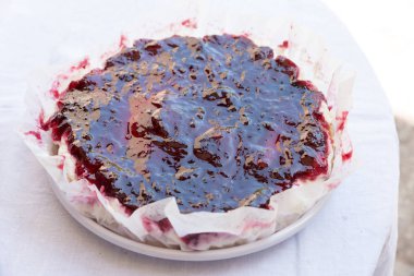 Semifreddo çilek manzaralı