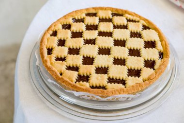 Çikolatalı tart kek görünümü