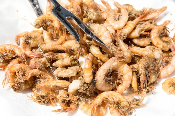 Tasty Fried Shrimp View — Stock Photo, Image