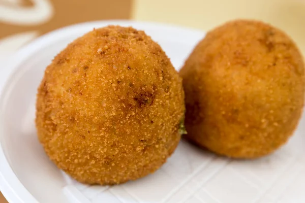 Sicilian Rice Balls Arancini — Stock Photo, Image