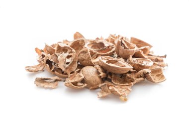 Kabukları nutshells yığını
