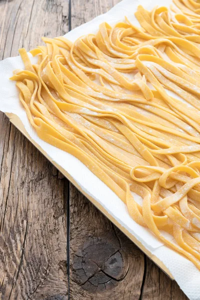 Bologna Original Hausgemachte Tagliatelle Pasta — Stockfoto