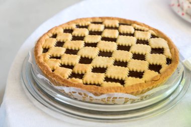 Çikolatalı tart kek görünümü