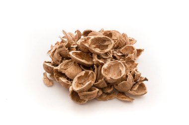 Kabukları nutshells yığını
