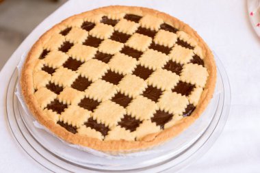 Çikolatalı tart kek görünümü