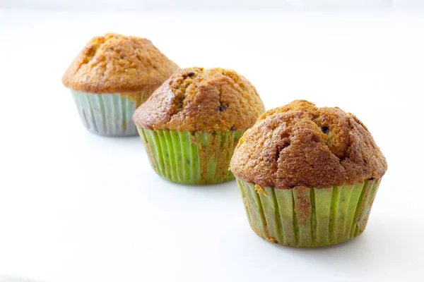 Muffin con sfondo bianco — Foto Stock