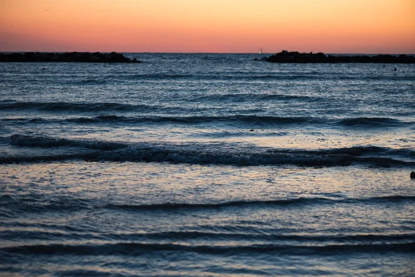 Panorama of sunrise Sea — Stock Photo, Image