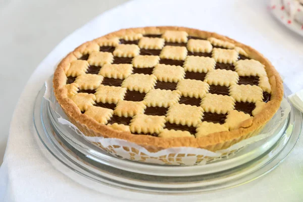 Çikolatalı tart kek görünümü