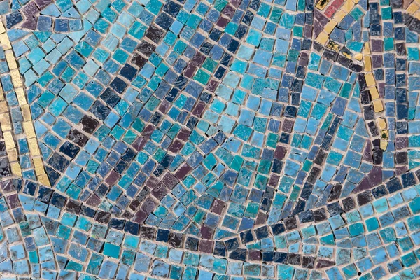 Mosaico antigo em Taormina Sicília Itália — Fotografia de Stock