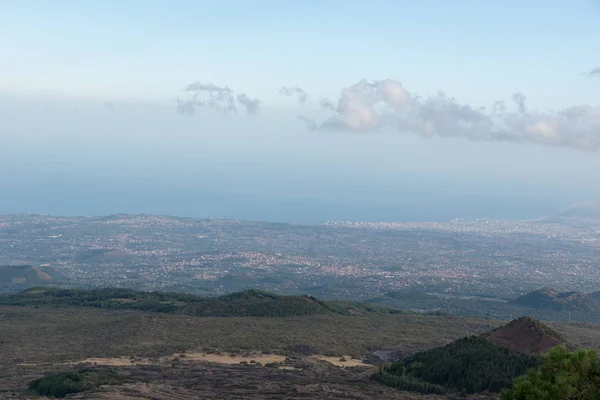 Etna krajobraz Katania Sycylia Włochy — Zdjęcie stockowe