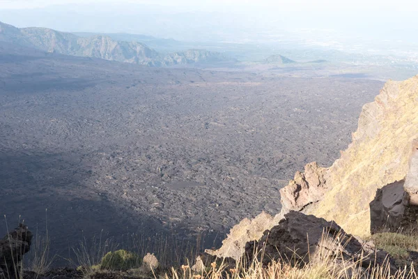 Etna krajobraz Katania Sycylia Włochy — Zdjęcie stockowe