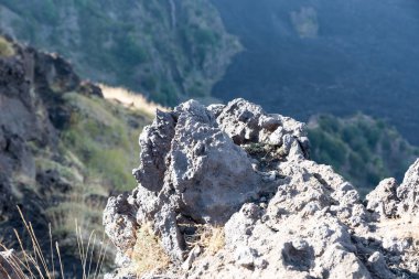 Etna manzarası Catania Sicilya İtalya