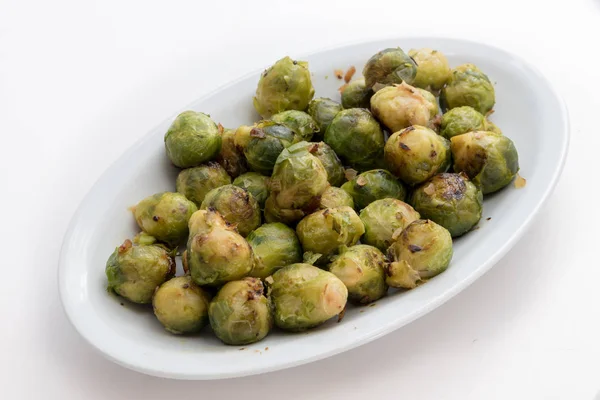 Plate Bruxel Sprouts — Stock Photo, Image