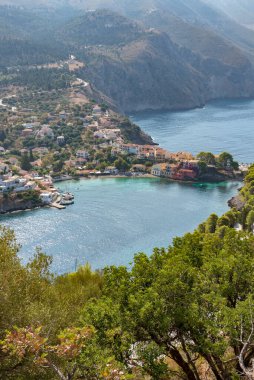 Assos Kefalonia Şehri Yunanistan