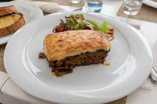 Grekiska Moussaka Med Grönsaker — Stockfoto