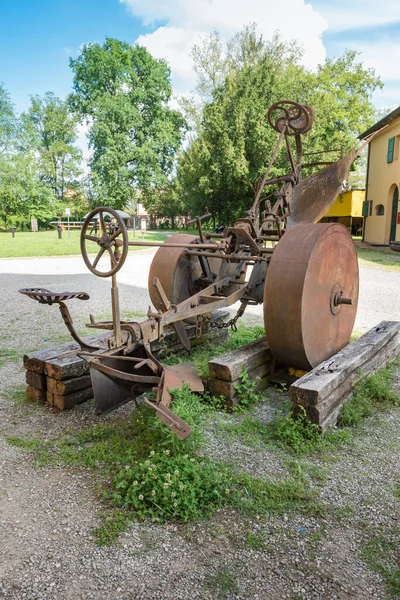 Rusty antique agricultural tools