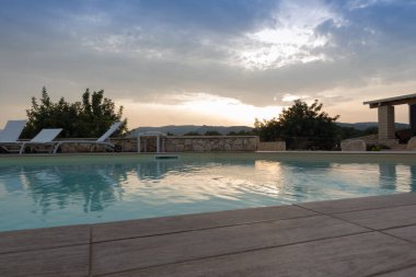 Sicilya kaya bahçesi manzarası