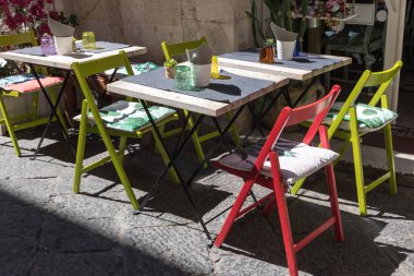 Tipik Sicilya restoranları.