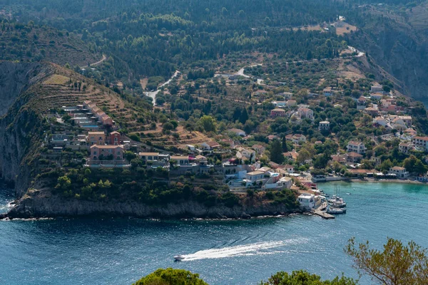 Cidade Assos Kefalonia Grécia — Fotografia de Stock