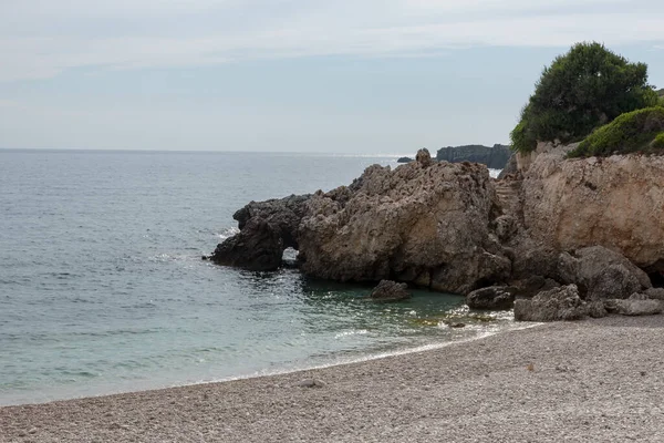 Zerklüftete Küste Der Insel Kefalonia — Stockfoto