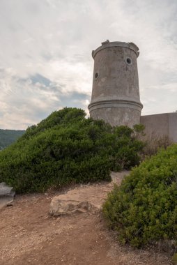 Yunanistan 'da Kefalonya' da Fiskardo Venedik deniz feneri
