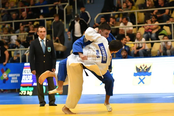 Orenburg Federacja Rosyjska Maja Roku 2018 Chłopcy Konkurować Judo Dla — Zdjęcie stockowe