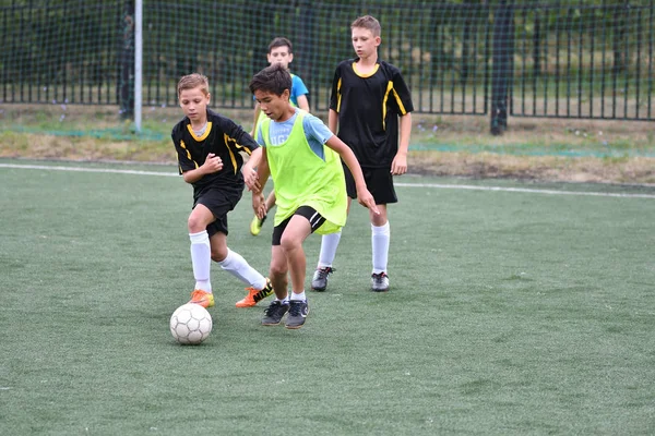 Orenburg Rusia Julio 2017 Año Los Niños Juegan Fútbol Torneo —  Fotos de Stock