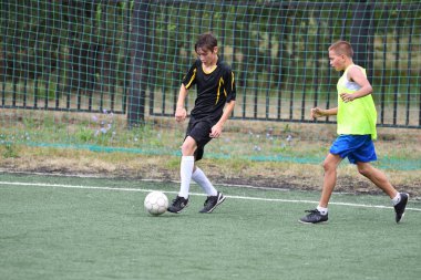 Orenburg, Rusya Federasyonu - 31 Temmuz 2017 yıl: çocuklar futbol mini futbol turnuvası şehir 