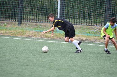 Orenburg, Rusya Federasyonu - 31 Temmuz 2017 yıl: çocuklar futbol mini futbol turnuvası şehir 