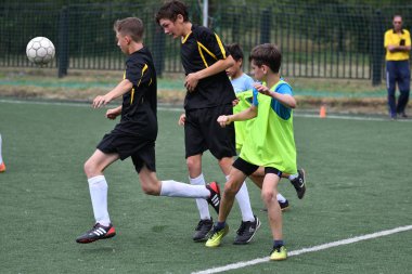Orenburg, Rusya Federasyonu - 31 Temmuz 2017 yıl: çocuklar futbol mini futbol turnuvası şehir 