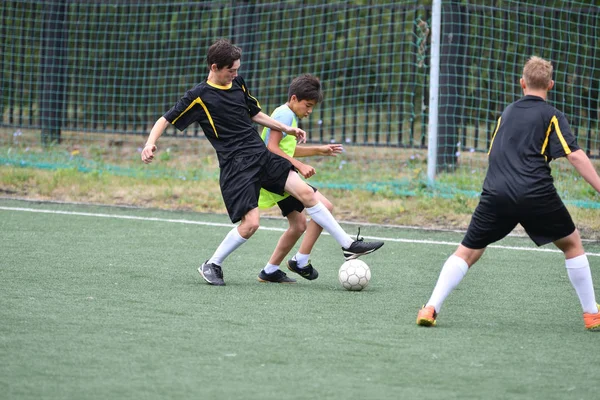 Orenburg Rusia Julio 2017 Año Los Niños Juegan Fútbol Torneo —  Fotos de Stock