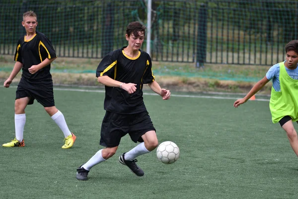 Orenburg Rusia Julio 2017 Año Los Niños Juegan Fútbol Torneo — Foto de Stock