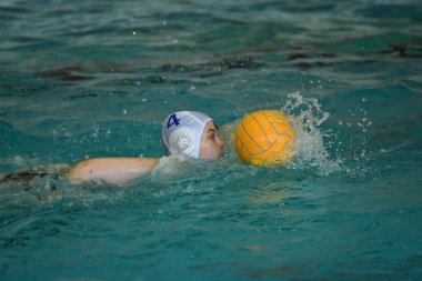 Orenburg, Rusya Federasyonu - ebilmek 4, 2017 yıl: çocuklar su polo adlı şehir su topu tournamen oynamak