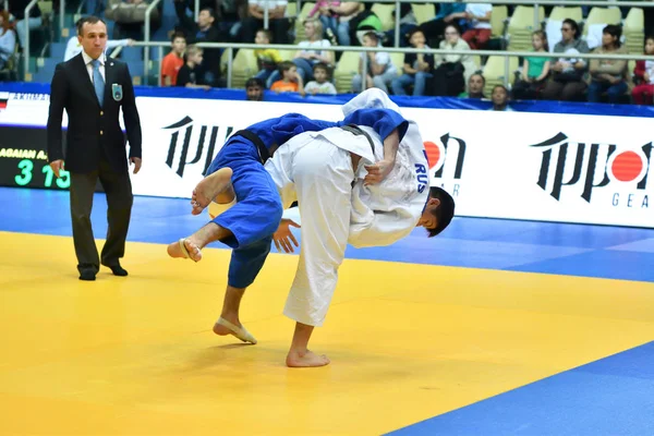 Orenburg Ryssland Maj 2018 Pojkar Tävla Judo För Europeiska Judo — Stockfoto