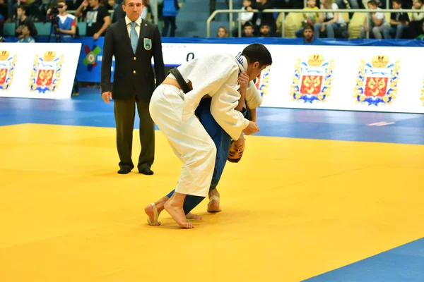 Orenburg Rusia Mayo 2018 Los Niños Compiten Judo Por Judo — Foto de Stock