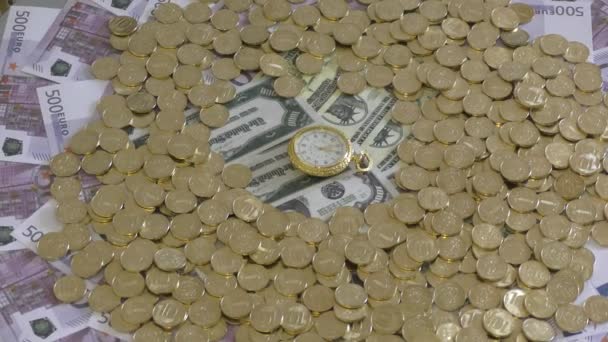 Concept d'entreprise - "le temps est argent", succès et victoire 