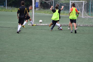Orenburg, Rusya Federasyonu - 31 Temmuz 2017 yıl: çocuklar futbol mini futbol turnuvası şehir 