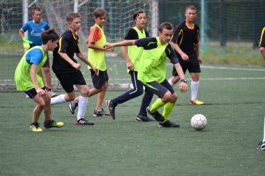 Orenburg, Rusya Federasyonu - 31 Temmuz 2017 yıl: çocuklar futbol mini futbol turnuvası şehir 