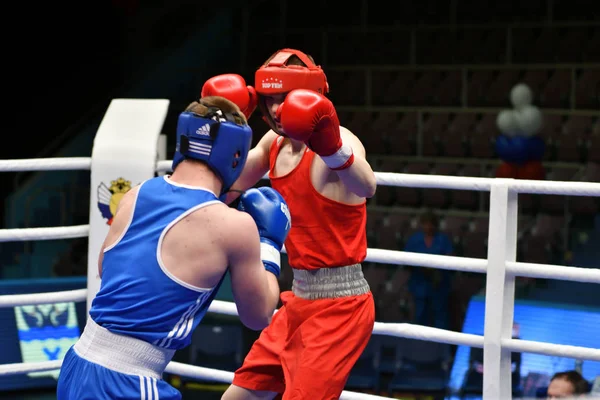 Orenburg Rússia Maio 2017 Ano Meninos Boxeadores Competem Campeonato Rússia — Fotografia de Stock